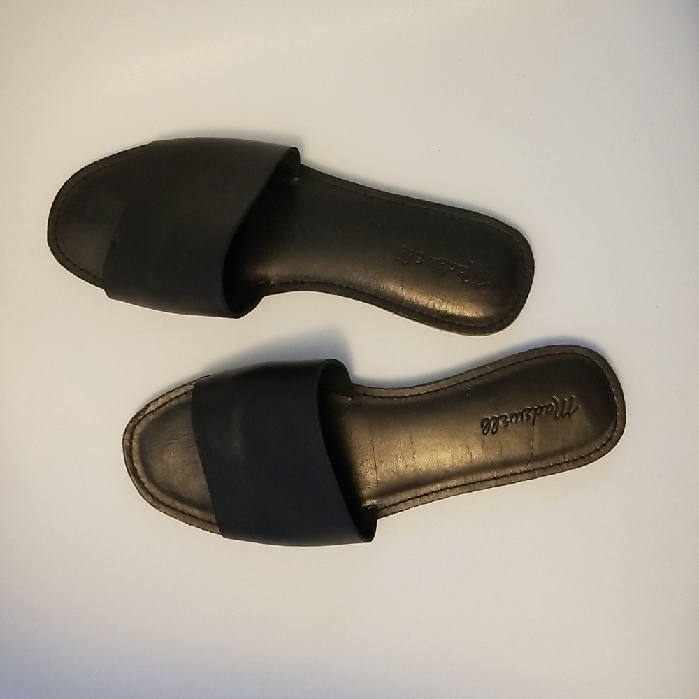 Madewell Black Slides/Sandals